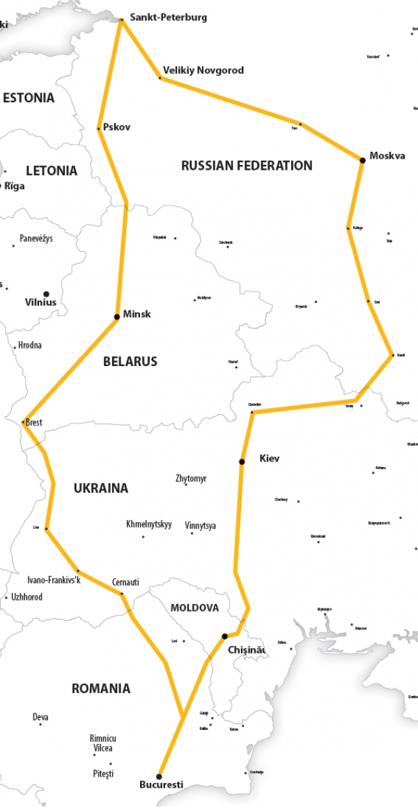 Harta Circuit Rusia - Moscova - Sankt Petersburg | 15 zile - Autocar | 2022