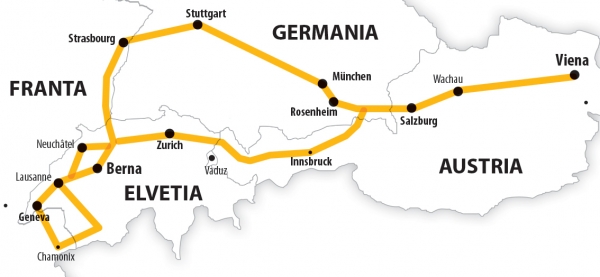 Harta Circuit Elvetia Alsacia | 8 zile - Autocar | 2022