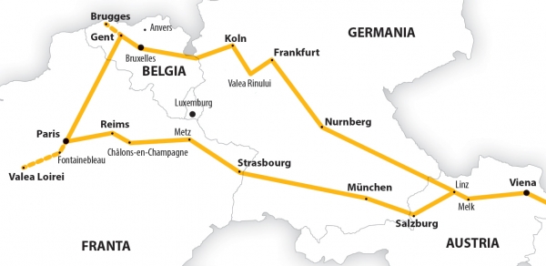 Harta Circuit Franta Belgia Germania | 11 zile - Autocar | 2022