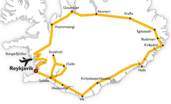 Harta Circuit Islanda | 8 zile - Avion | 2022
