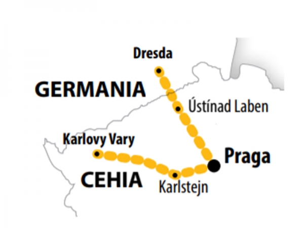 Harta Circuit Cehia - Germania (hotel 4*) | 5 zile - Avion | 2020