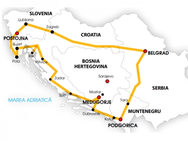 Harta Circuit Croatia 7 zile - Avion | 2020