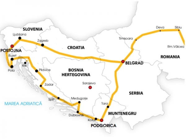 Harta Circuit Croația | 8 zile - Autocar | 2020
