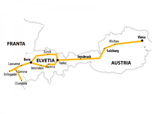 Harta Circuit Elvetia | 7 zile - Autocar | 2020