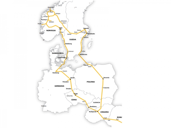 Harta Circuit Fiorduri Scandinave | 16  zile - Autocar | 2020