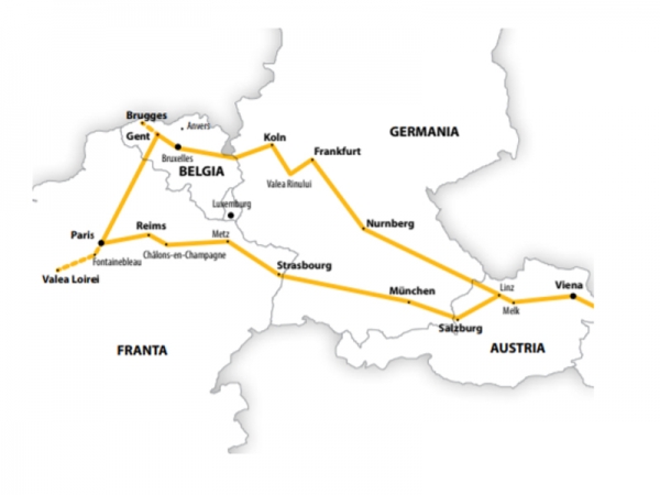 Harta Circuit Franta - Belgia - Germania | 11 zile - Autocar | 2020