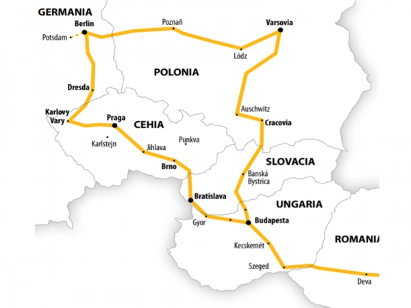 Harta Circuit Polonia Germania | 8 zile - Autocar | 2020