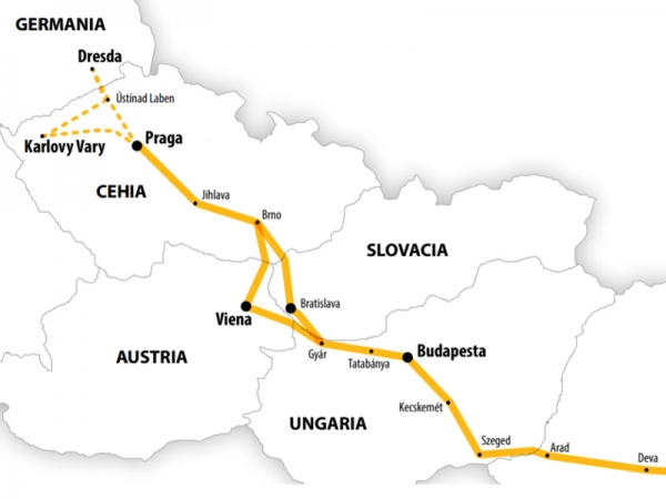 Harta Circuit Praga | 6 zile - Autocar | 2020  - Comorile Moraviei (Hotel 3*)