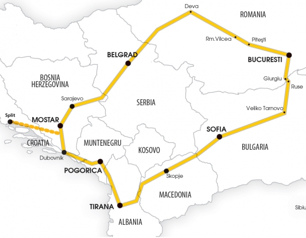 Harta Circuit Bosnia - Albania | 7 zile - Autocar | 2022
